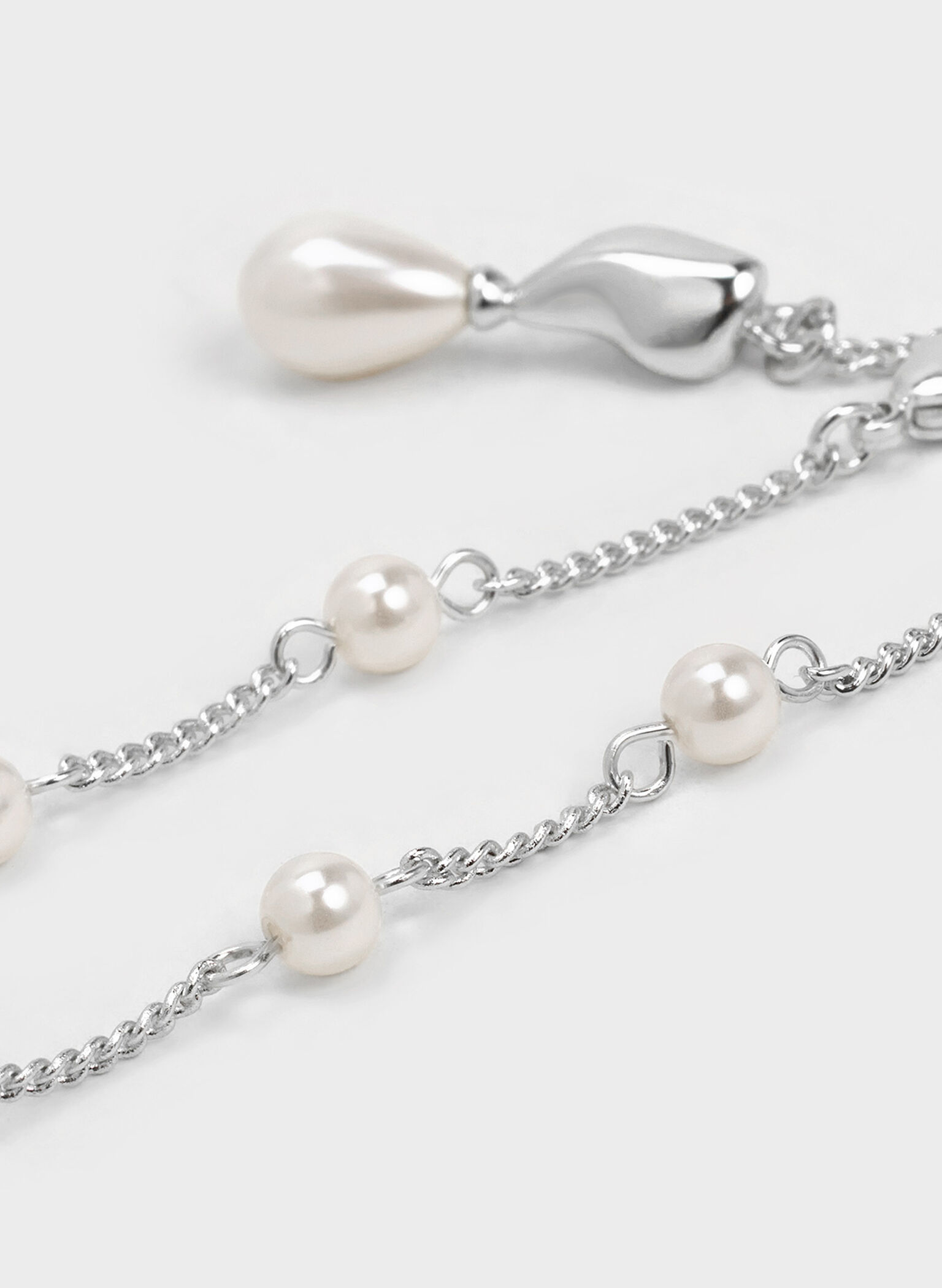 Corrine Pearl Bracelet, Silver, hi-res