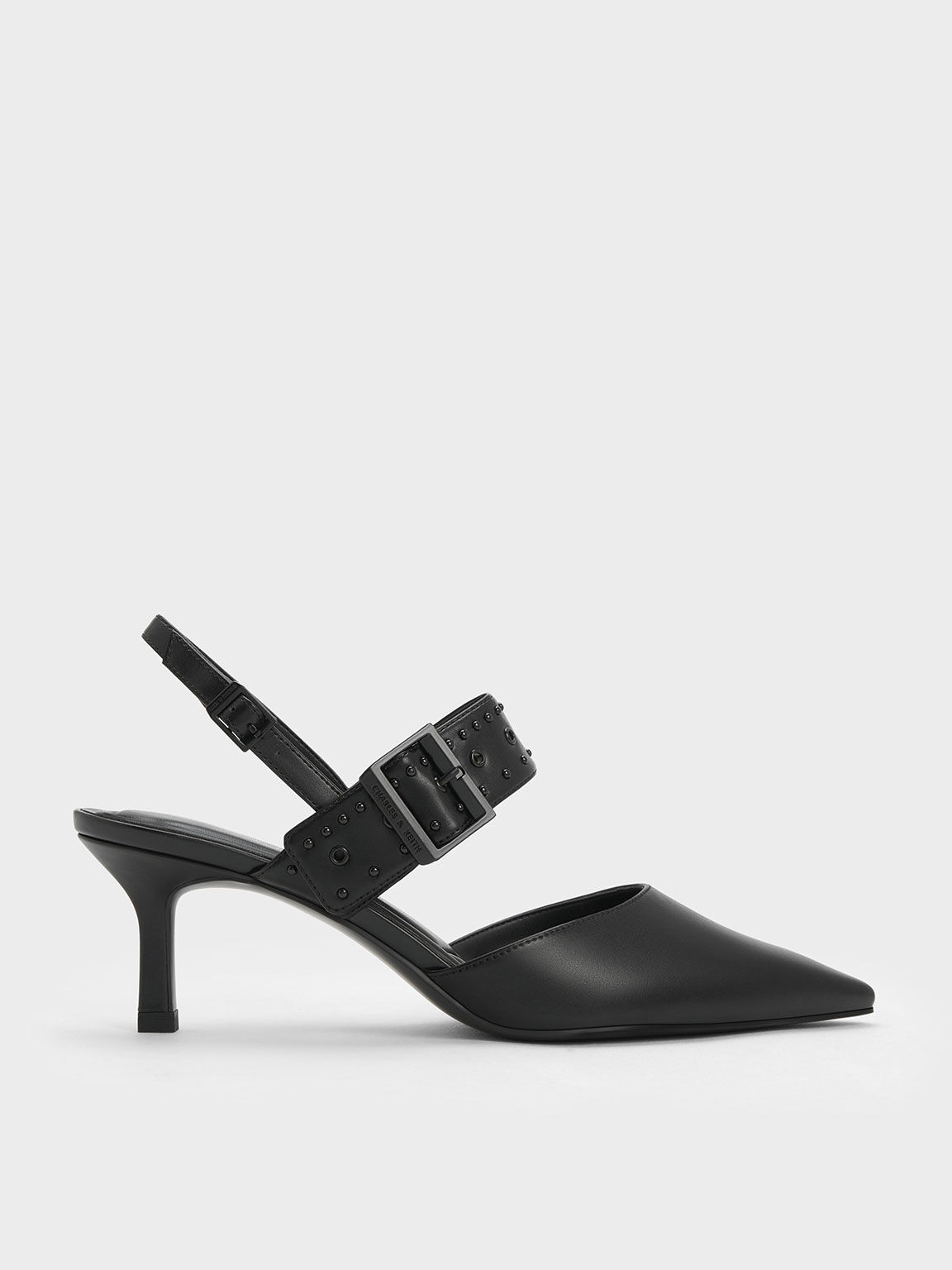 Studded pointed hotsell slingbacks charles keith