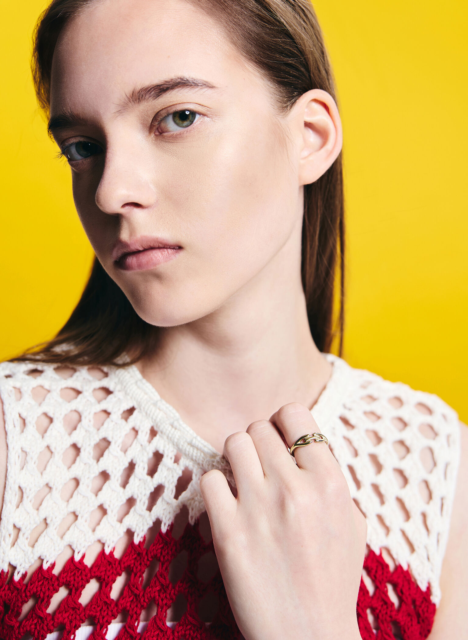 Kris Sculptural Ring, Gold, hi-res