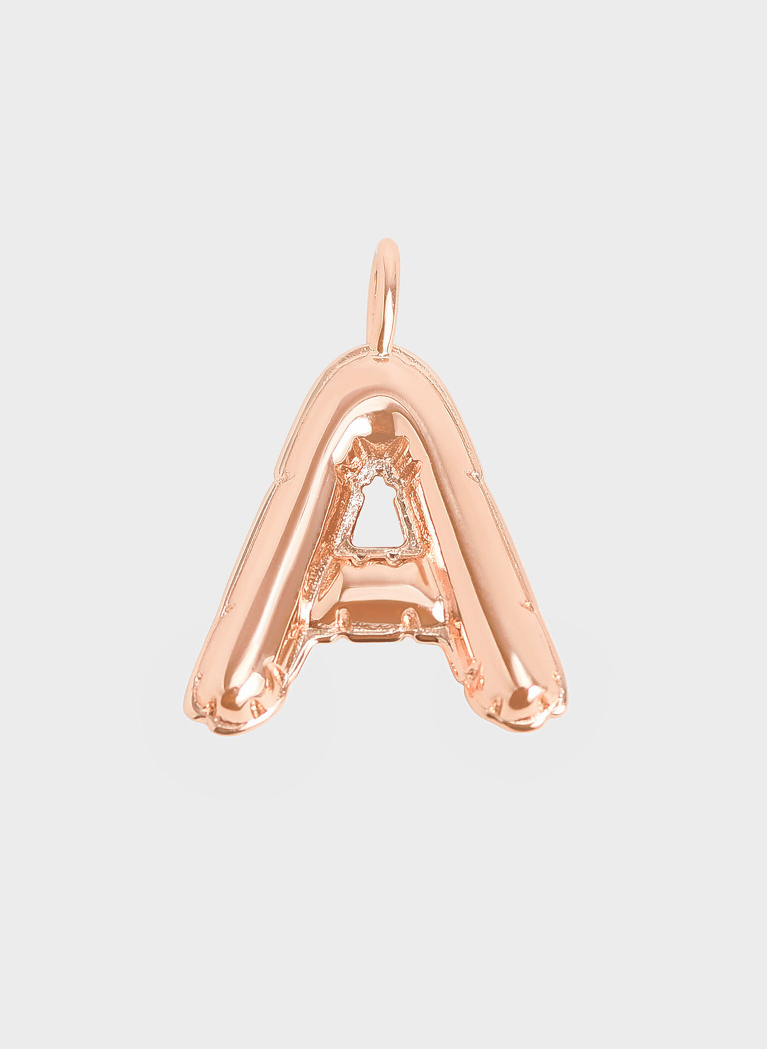 Alphabet 'A' Charm, Rose Gold, hi-res