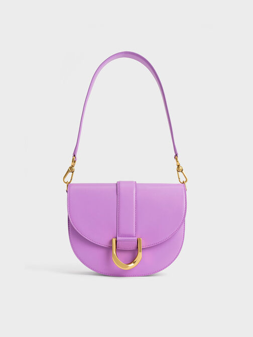 Gabine Saddle Bag, Violet, hi-res