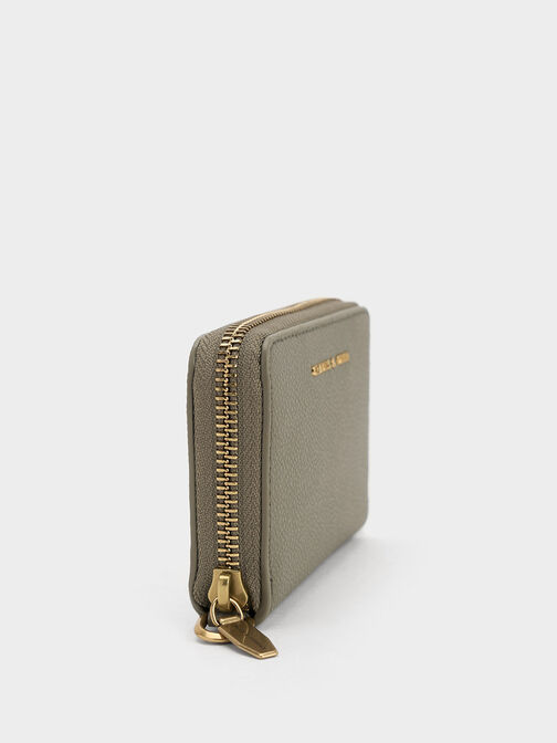 Errya Zip-Around Wallet, Khaki, hi-res