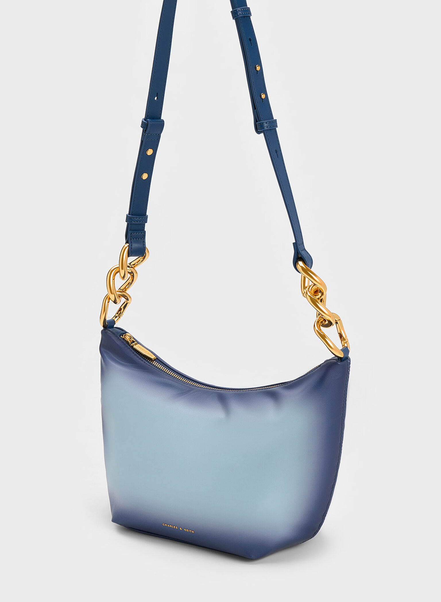 Cayce Ombre Hobo Bag, Navy, hi-res