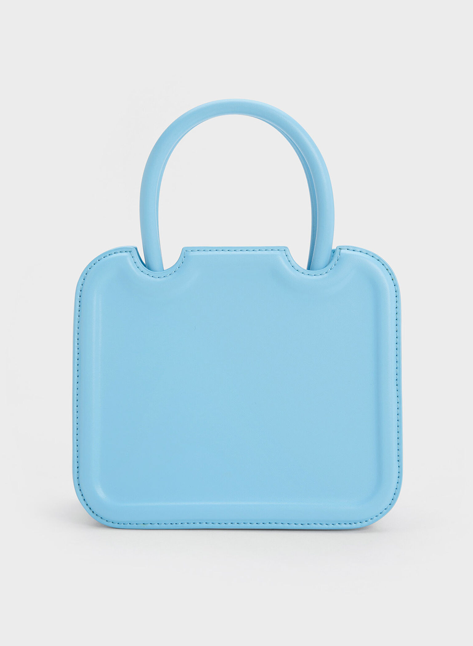 Perline Sculptural Top Handle Bag, Light Blue, hi-res