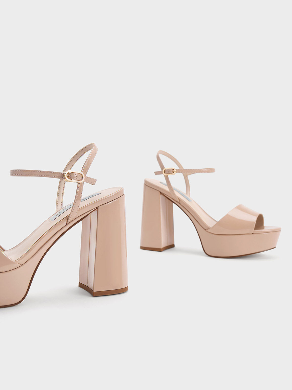 Closed toe discount nude sandals