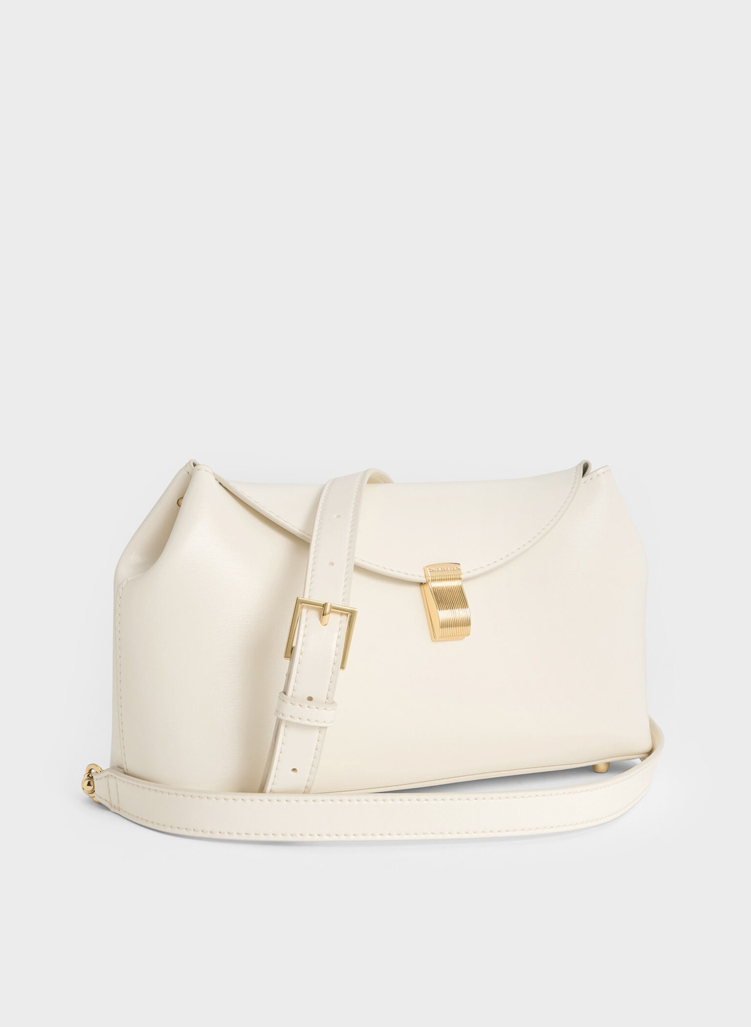 Wisteria Metallic-Accent Shoulder Bag, Cream, hi-res