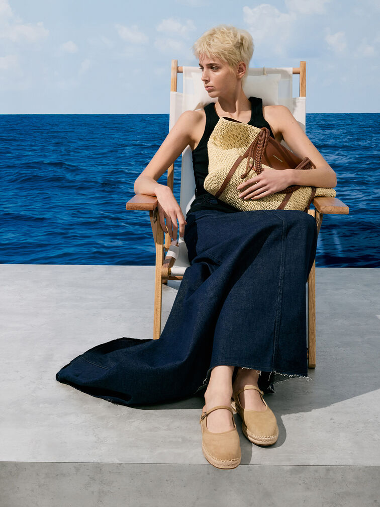 Shalia Raffia Tote Bag, Natural Raffia, hi-res
