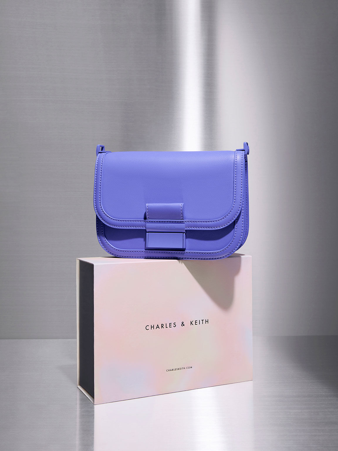 Charles and keith purple bag cheap