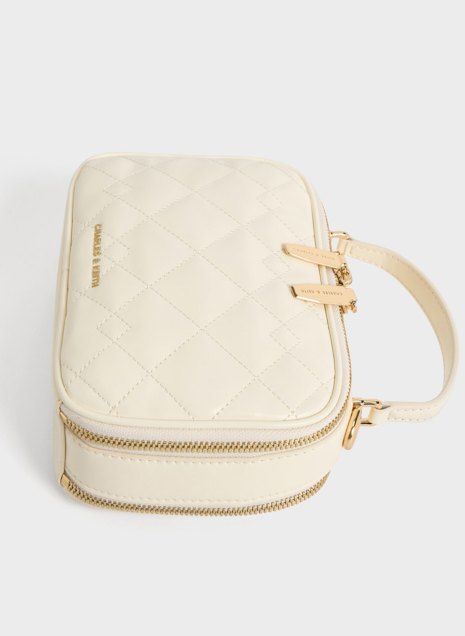 Duo Quilted Vanity Bag, Cream, hi-res