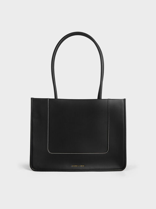 Daylla Large Tote Bag, Black, hi-res