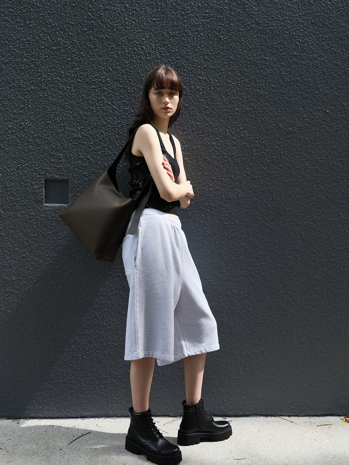 Edna Tote Bag Dark Moss