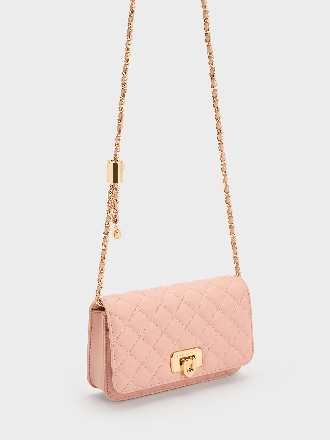 Charles and keith chain detail clutch clearance