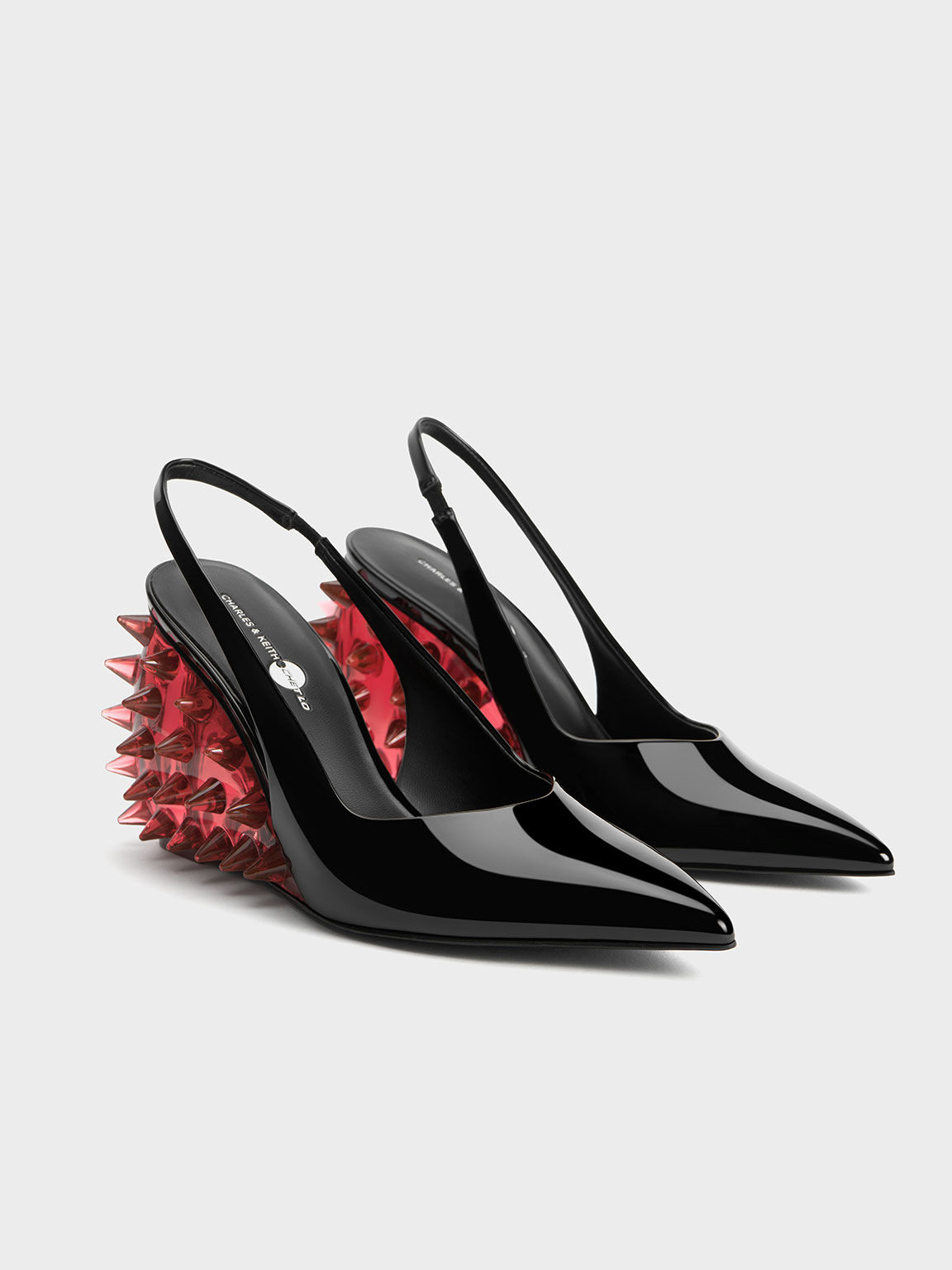 Charles and keith red heels hot sale