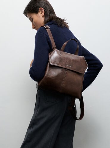 Noane Backpack, Distressed Coffee, hi-res