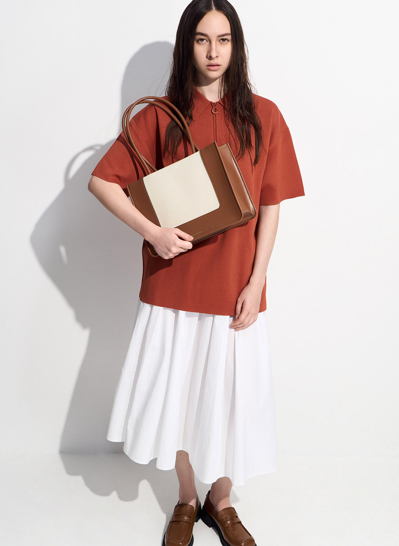 Daylla Canvas Tote Bag, Tan, hi-res