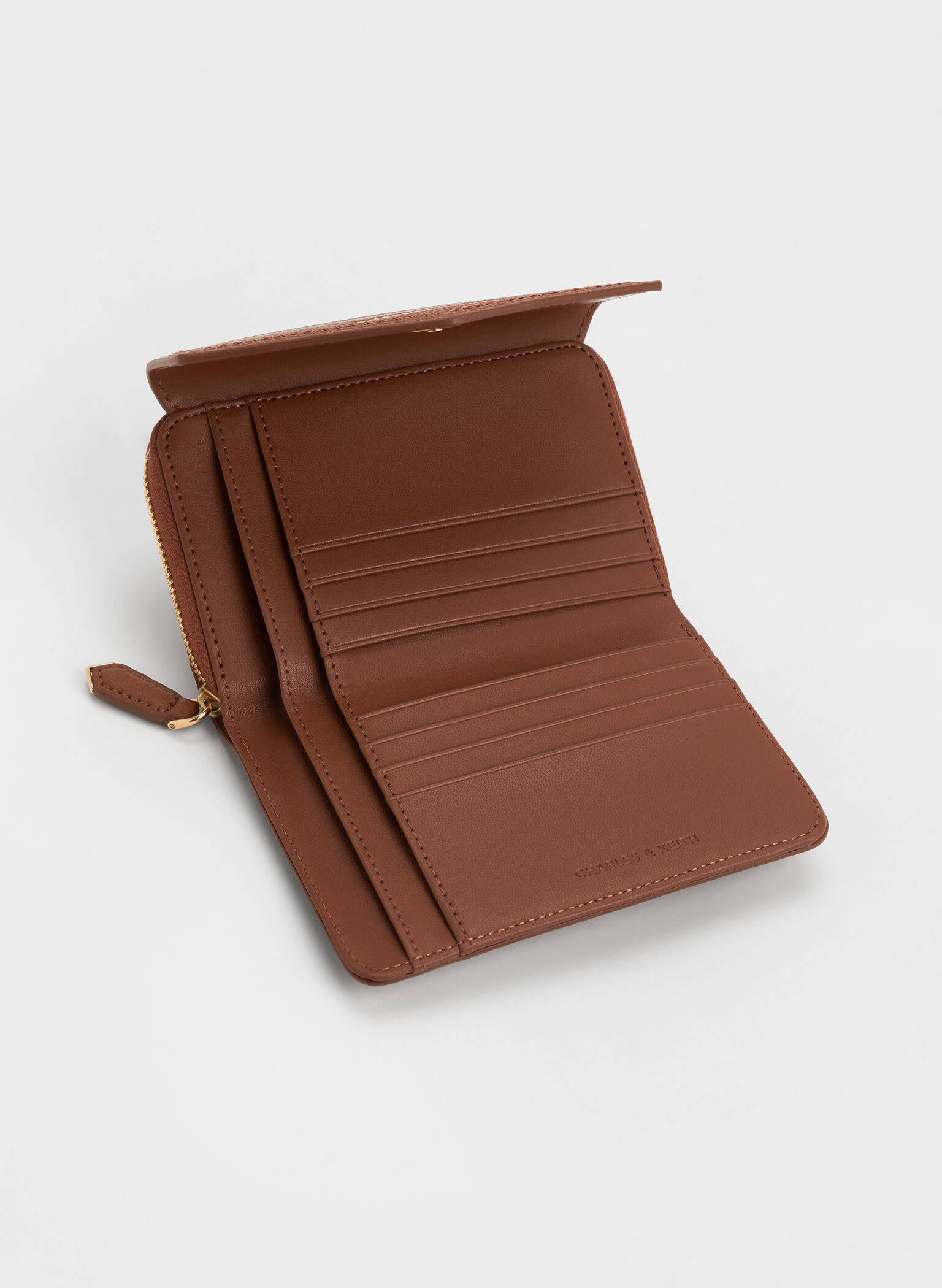Stitch Trim Envelope Wallet, Chocolate, hi-res