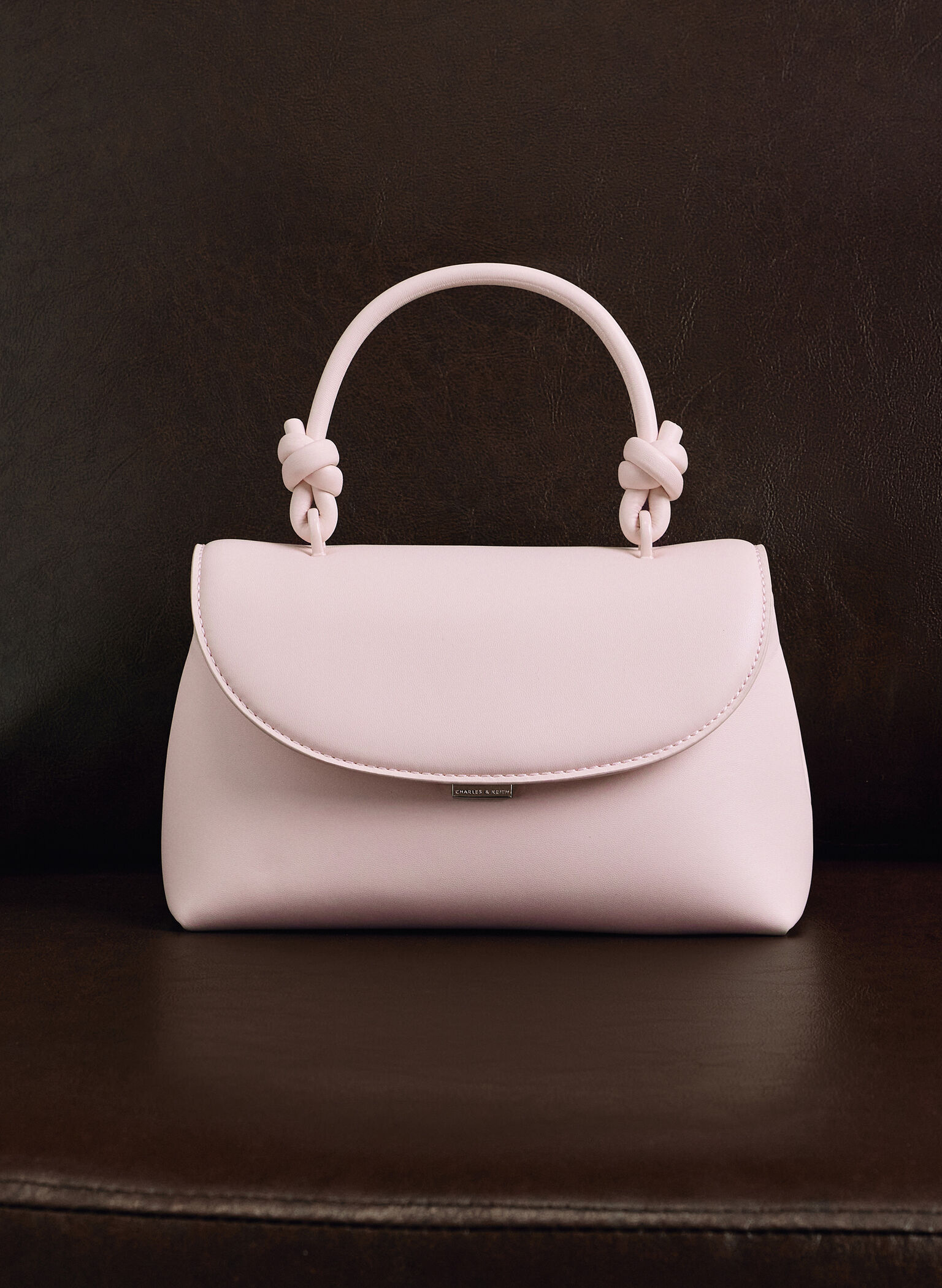 Sammie Knotted-Handle Two-Way Backpack, Cotton Candy Pink, hi-res