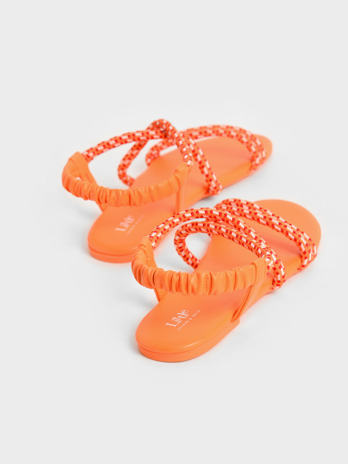 Orange Girls Printed Rope Slingback Sandals CHARLES KEITH UK
