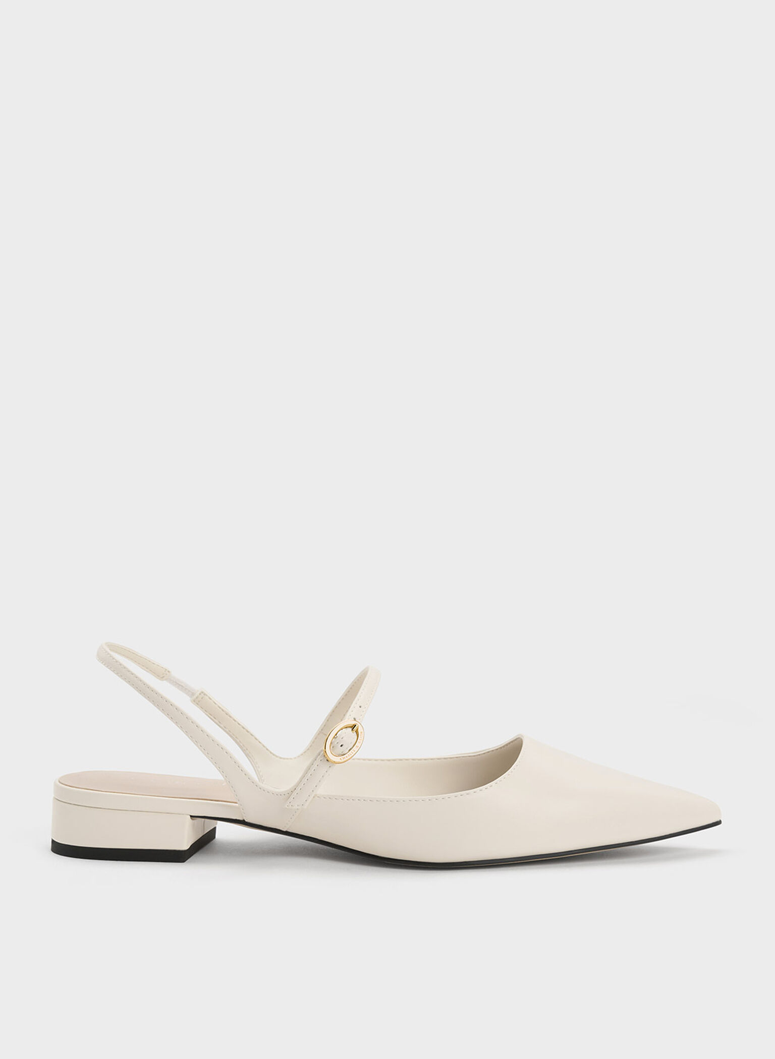 Roxane Slingback Mary Jane Flats, Chalk, hi-res