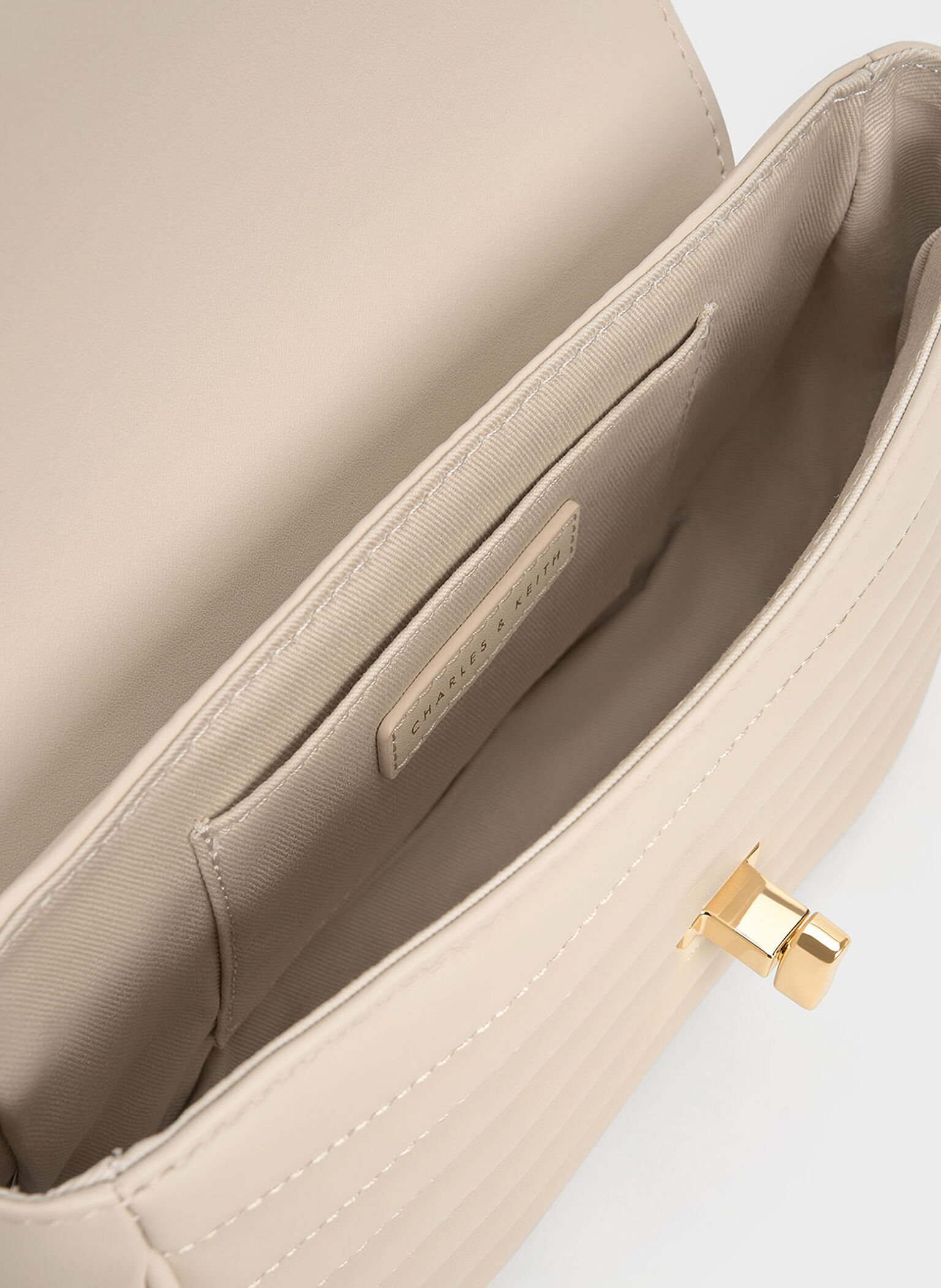 Aubrielle Panelled Crossbody Bag, Oat, hi-res