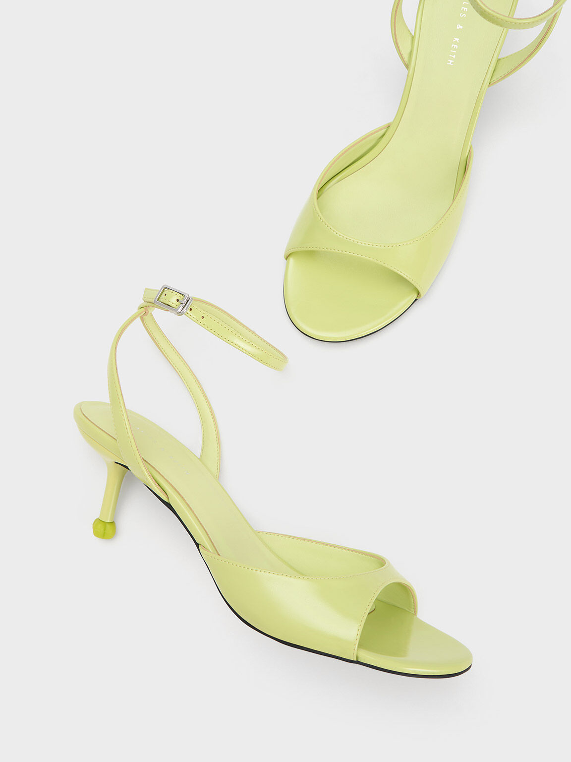 Lime green store high heel shoes