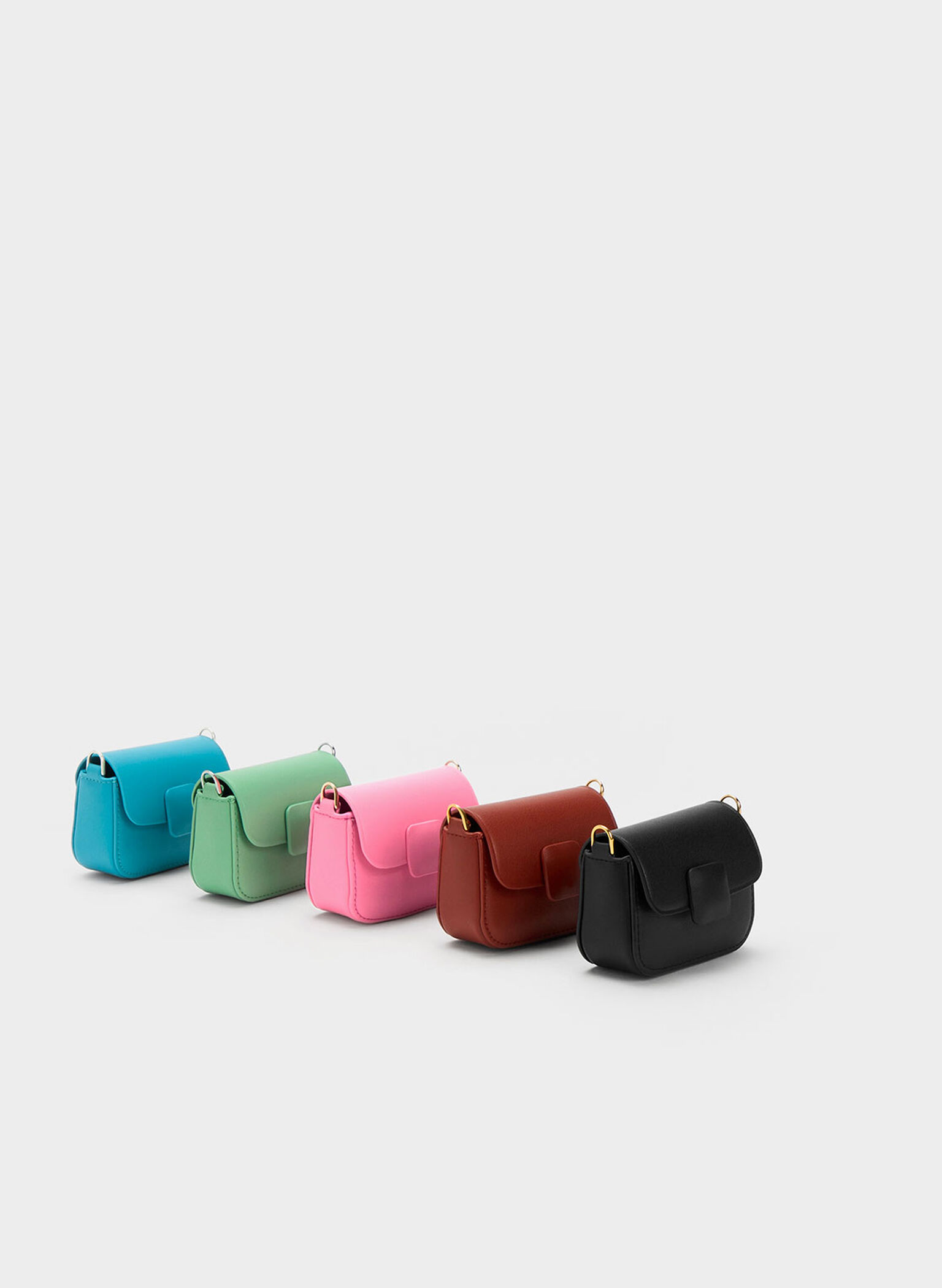 Micro Koa Square Push-Lock Bag, Blue, hi-res