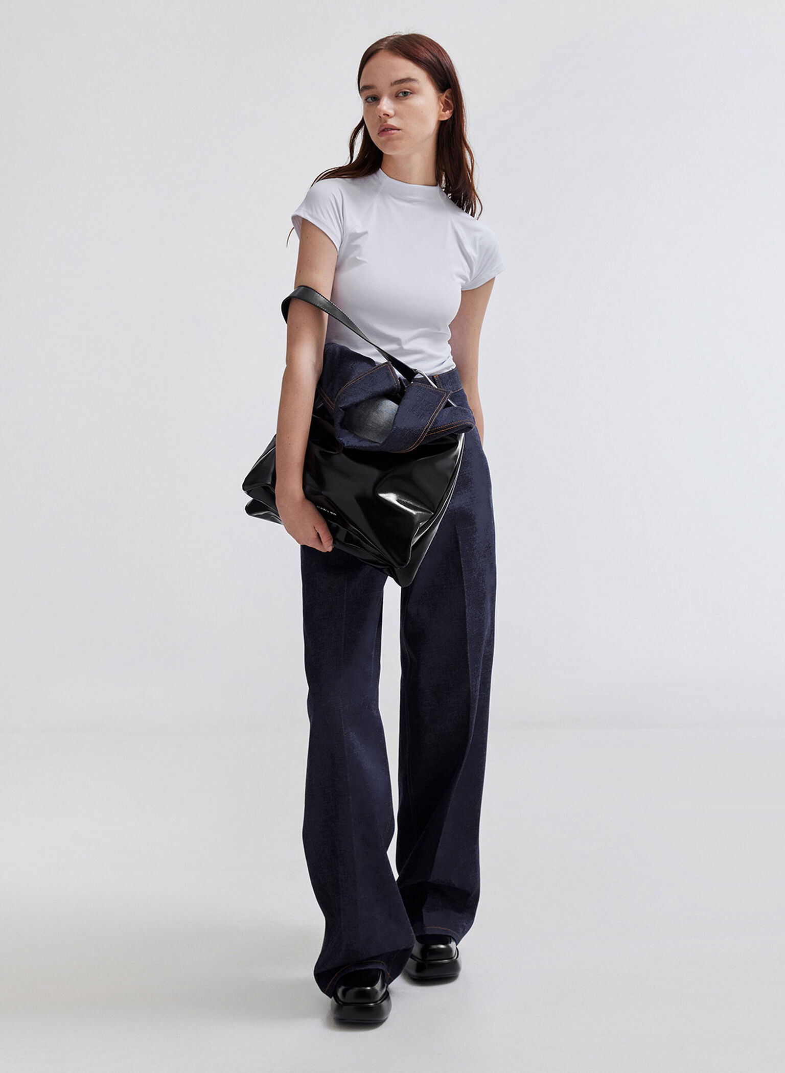 Lumen Slouchy Hobo Bag, Noir, hi-res