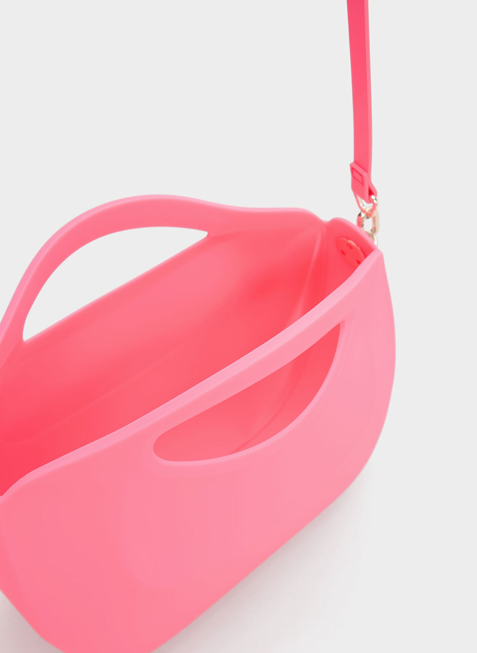 Cocoon Curved Handle Bag, Pink, hi-res
