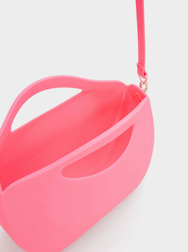 Cocoon Curved Handle Bag, Pink, hi-res