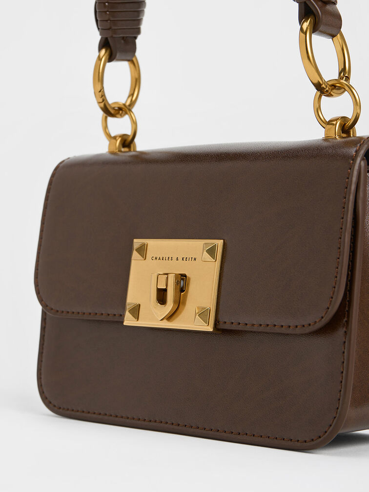 Raleigh Top Handle Bag, Dark Brown, hi-res