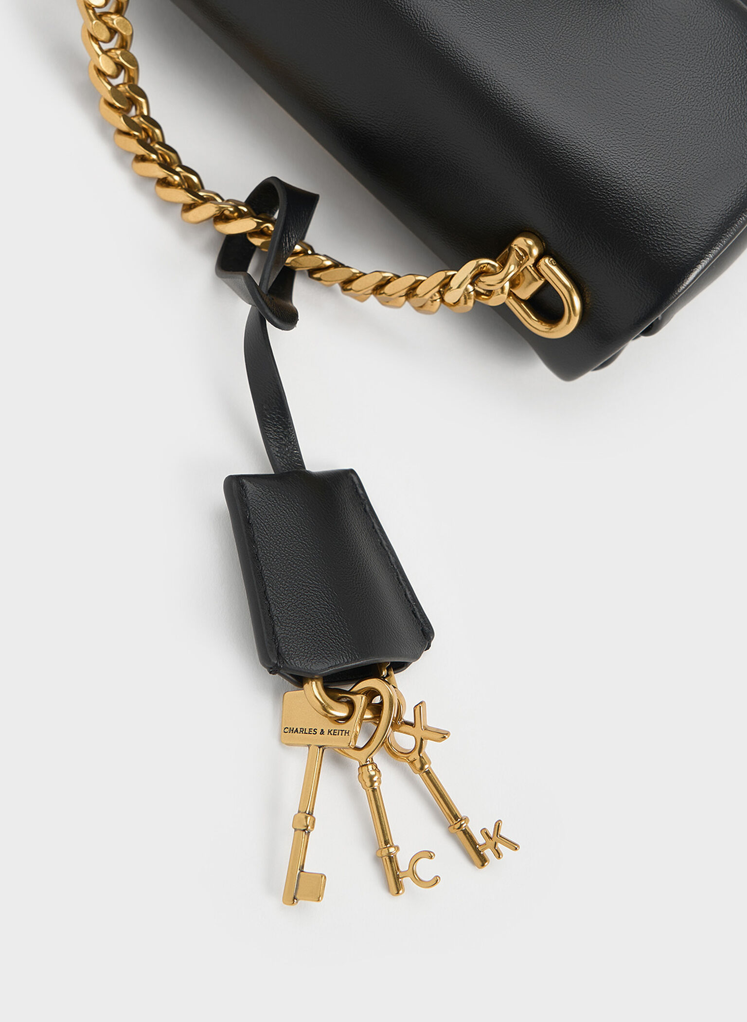 Mini Kerry Chain-Handle Crossbody Bag, Black, hi-res