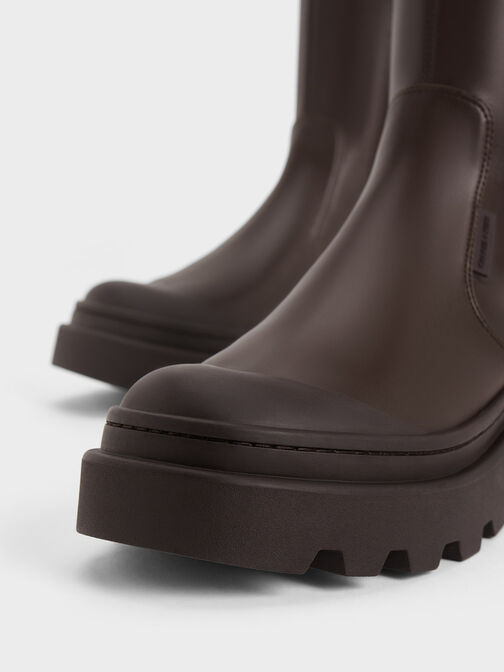 Indra Knee-High Boots, Dark Brown, hi-res