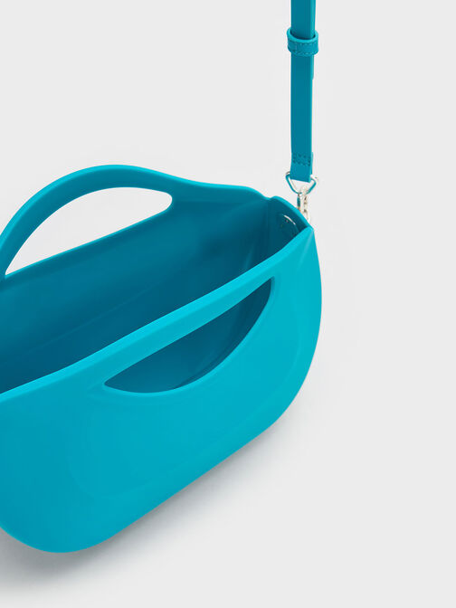 Cocoon Curved Handle Bag, Blue, hi-res