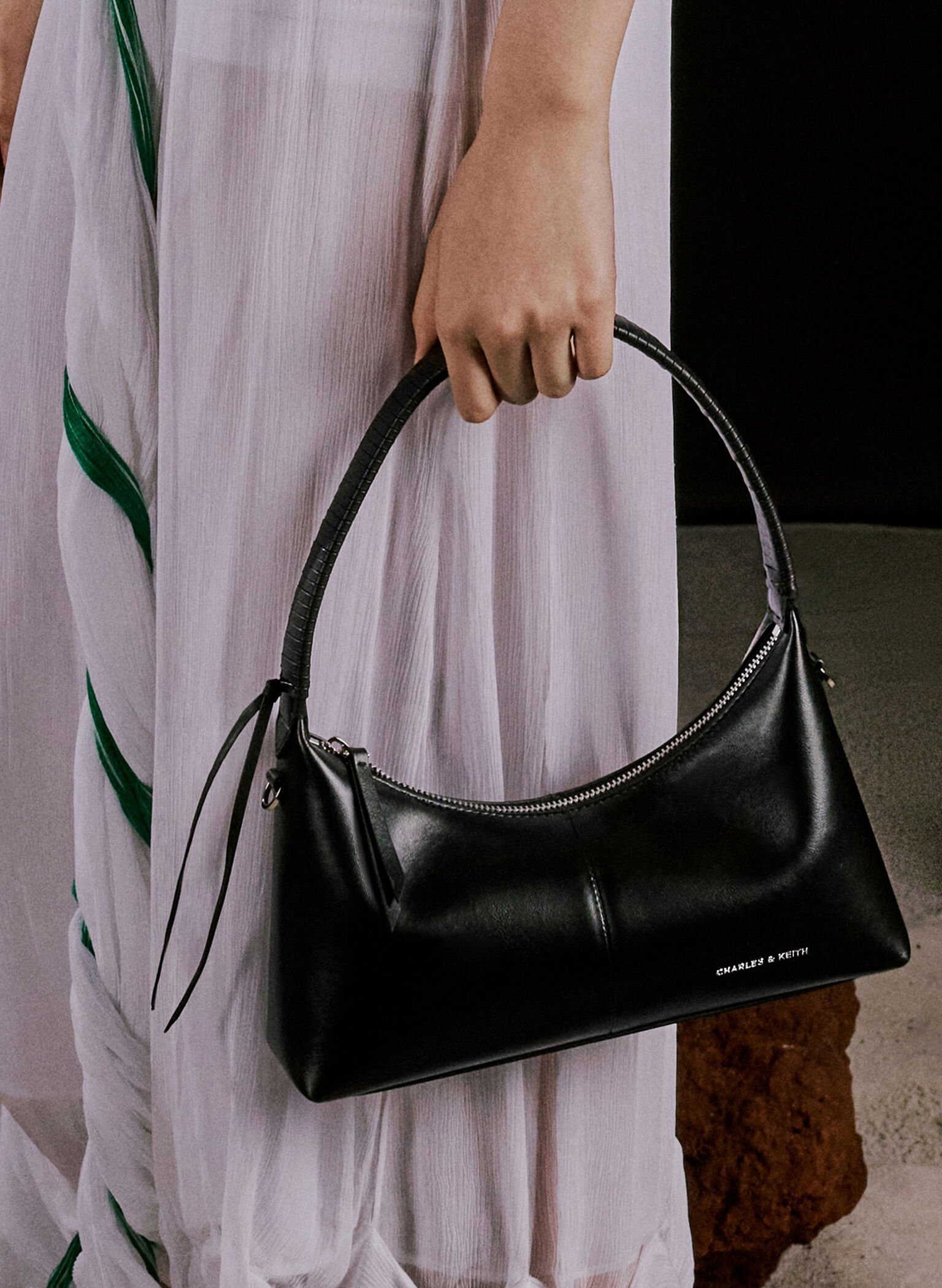 Simone Shoulder Bag, Noir, hi-res