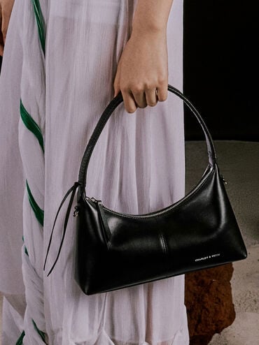 Simone Shoulder Bag, Noir, hi-res