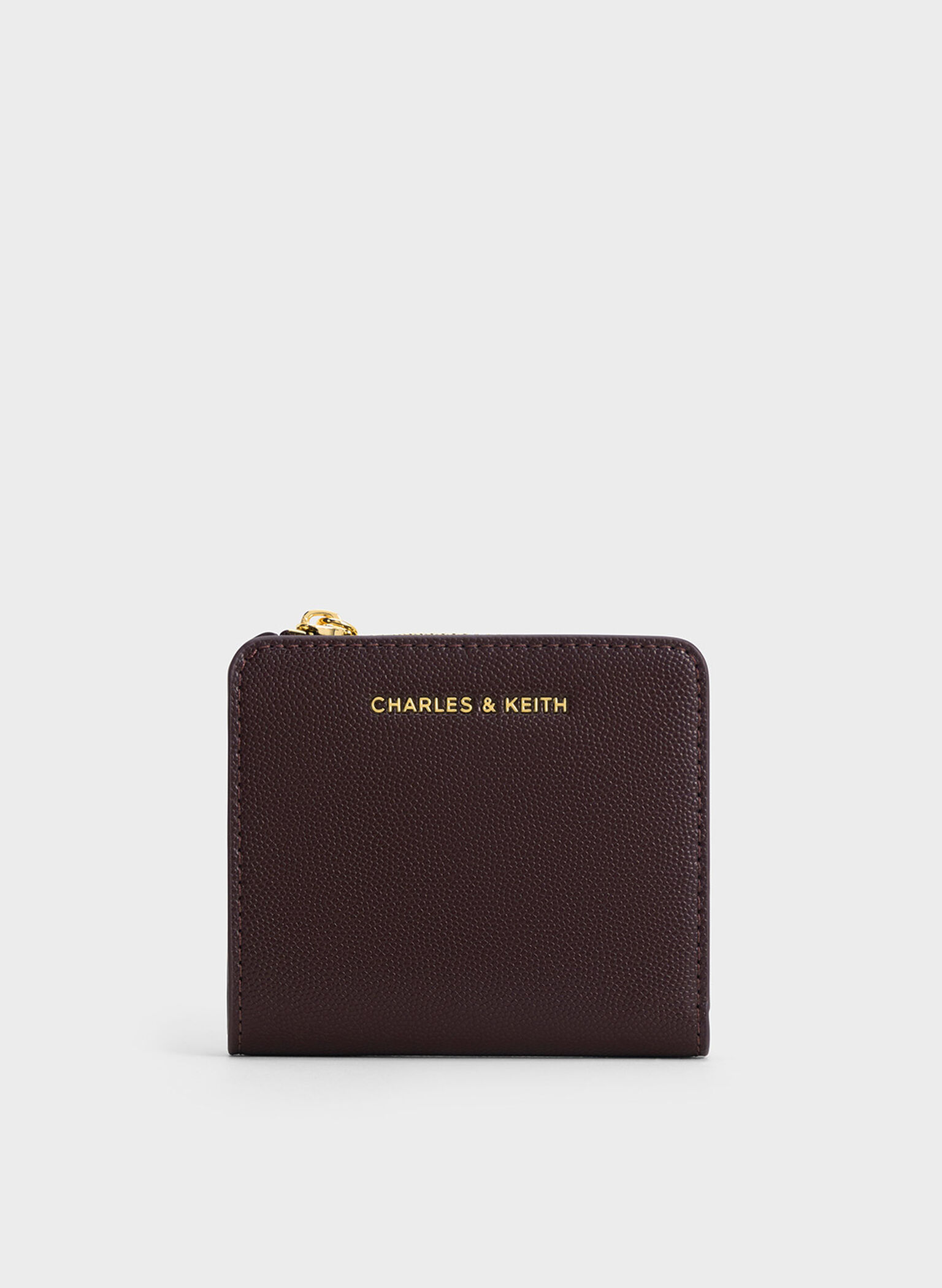 Keely Top Zip Small Wallet, Plum, hi-res
