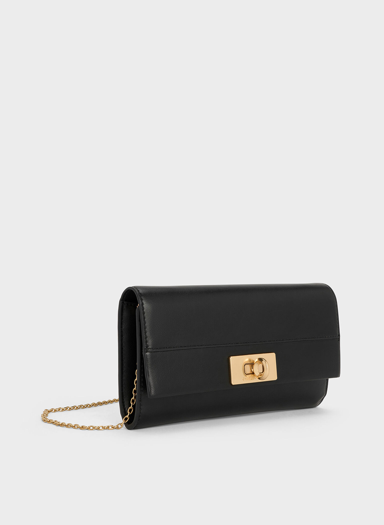Lennie Chain-Handle Wallet, Black, hi-res