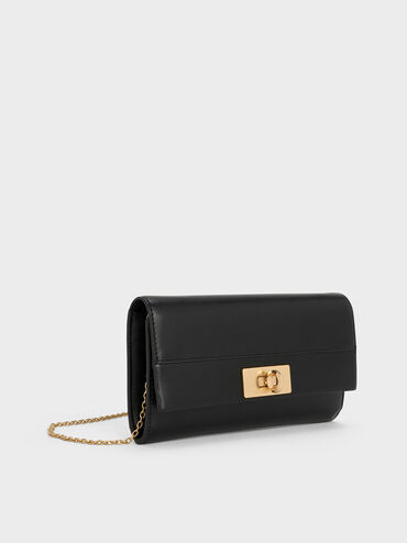 Lennie Chain-Handle Wallet, Black, hi-res
