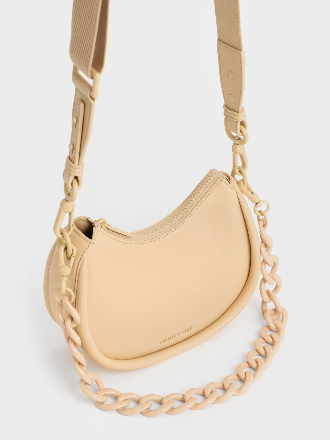 Charles and keith yellow top bag
