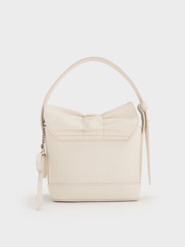 Kadee Ruched Mini Bag, Cream, hi-res