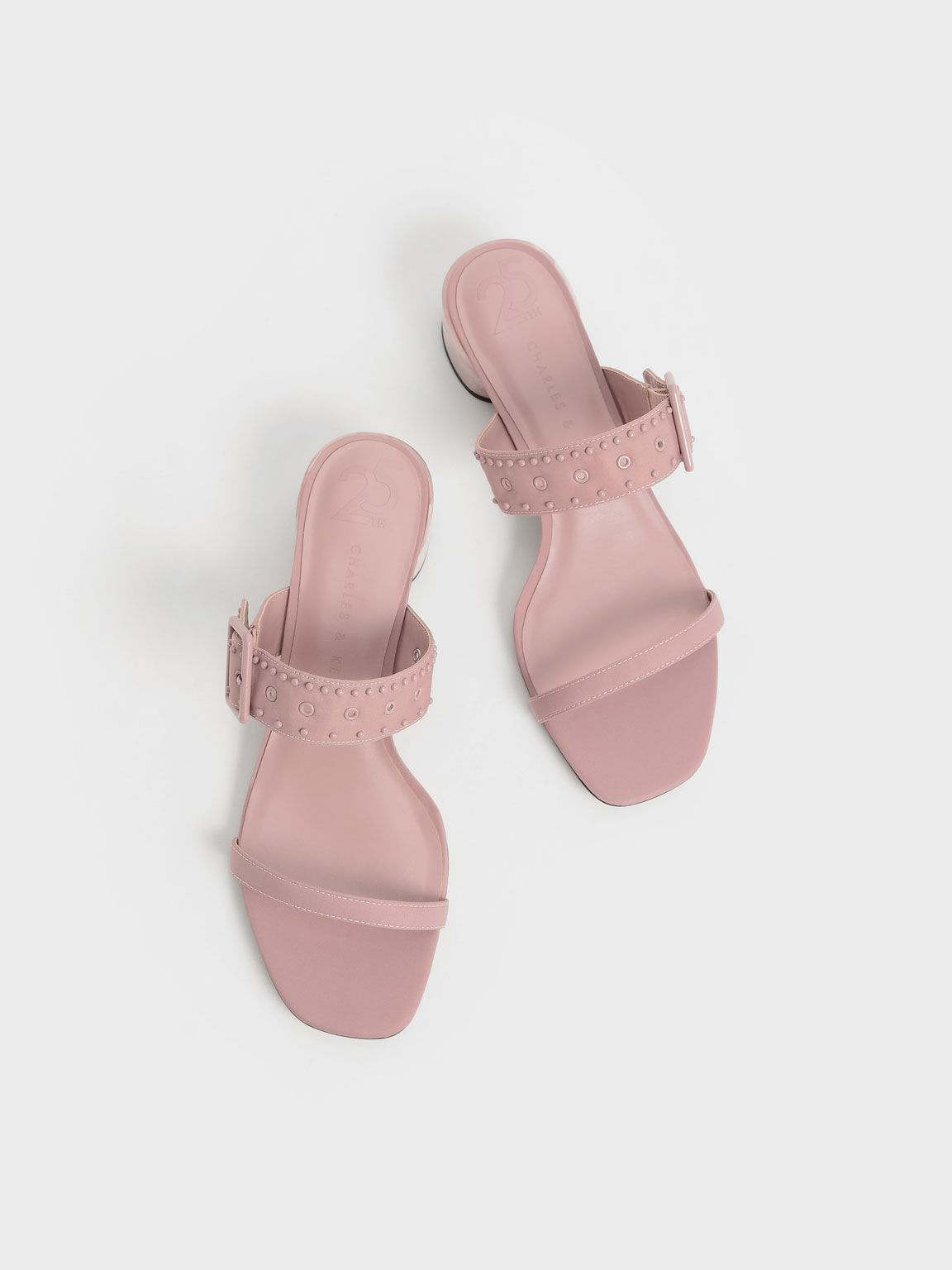The Anniversary Series: Sepphe Recycled Nylon Grommet Mules, Pink, hi-res