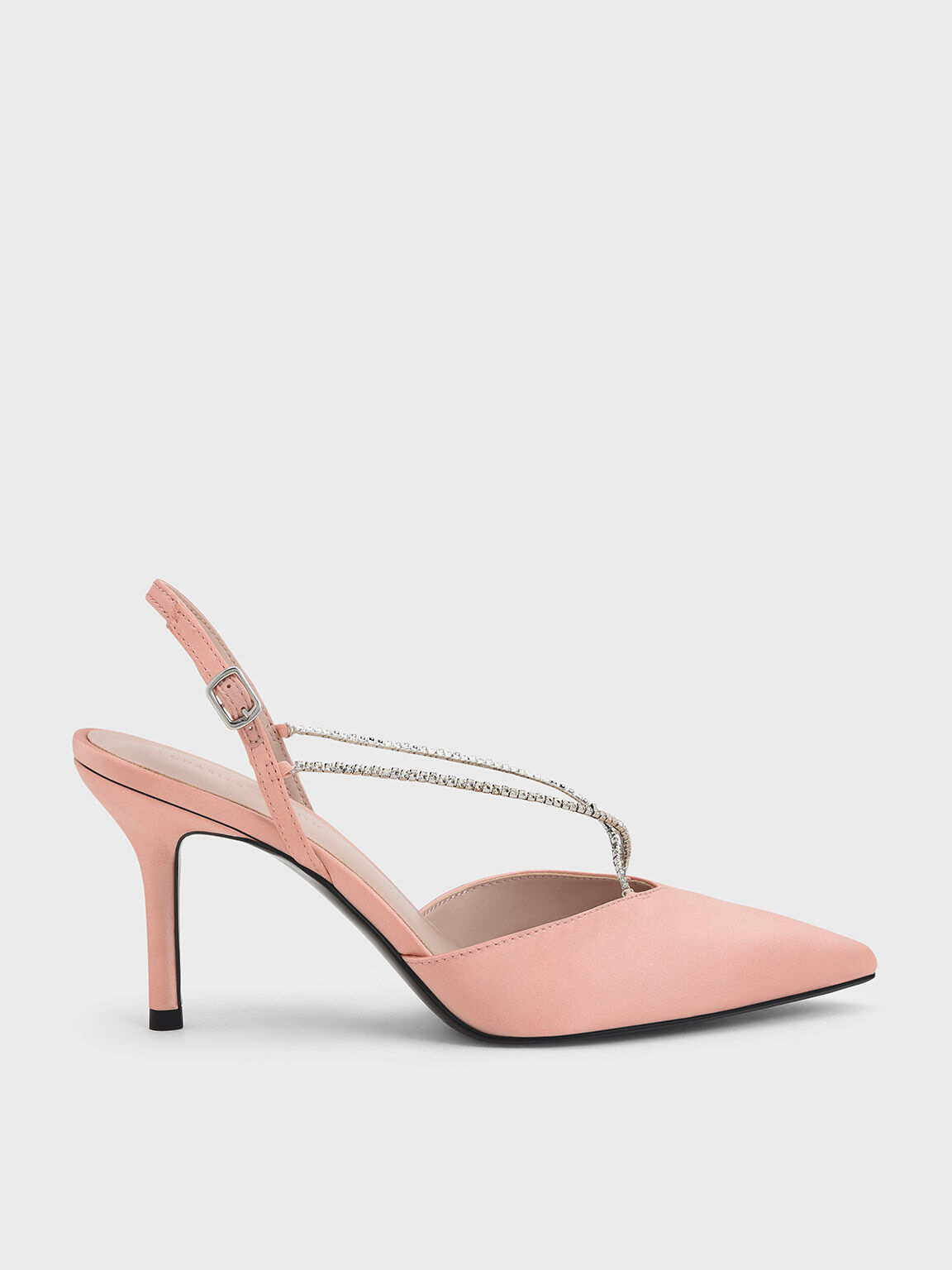 Blush slingback heels top