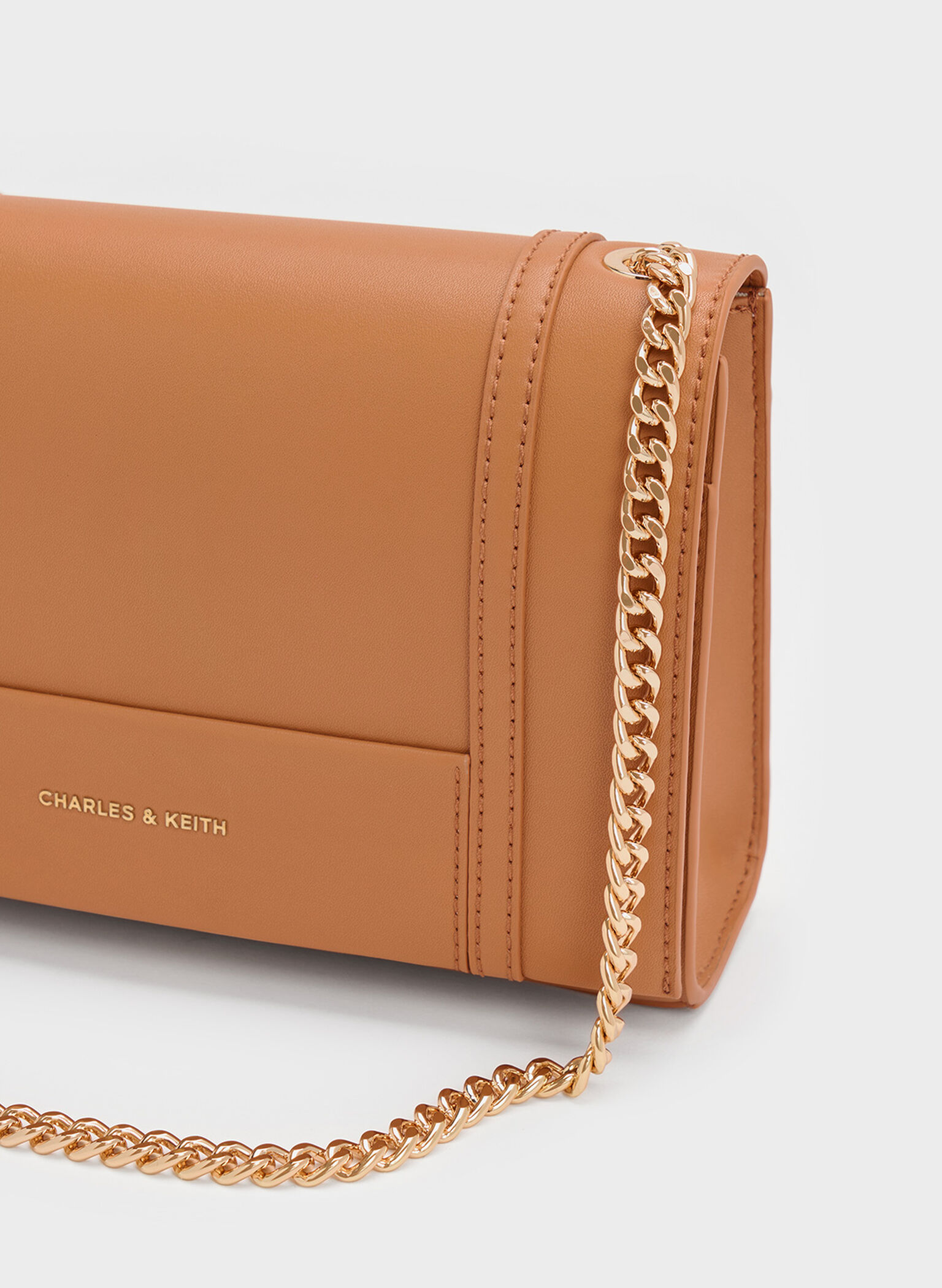 Shalia Chain-Strap Shoulder Bag, Russet Brown, hi-res