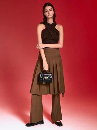 Mini Kerry Chain-Handle Crossbody Bag, Black, hi-res