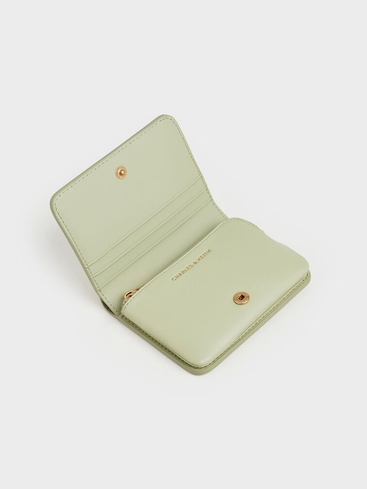 Simone Small Wallet, Matcha Green, hi-res
