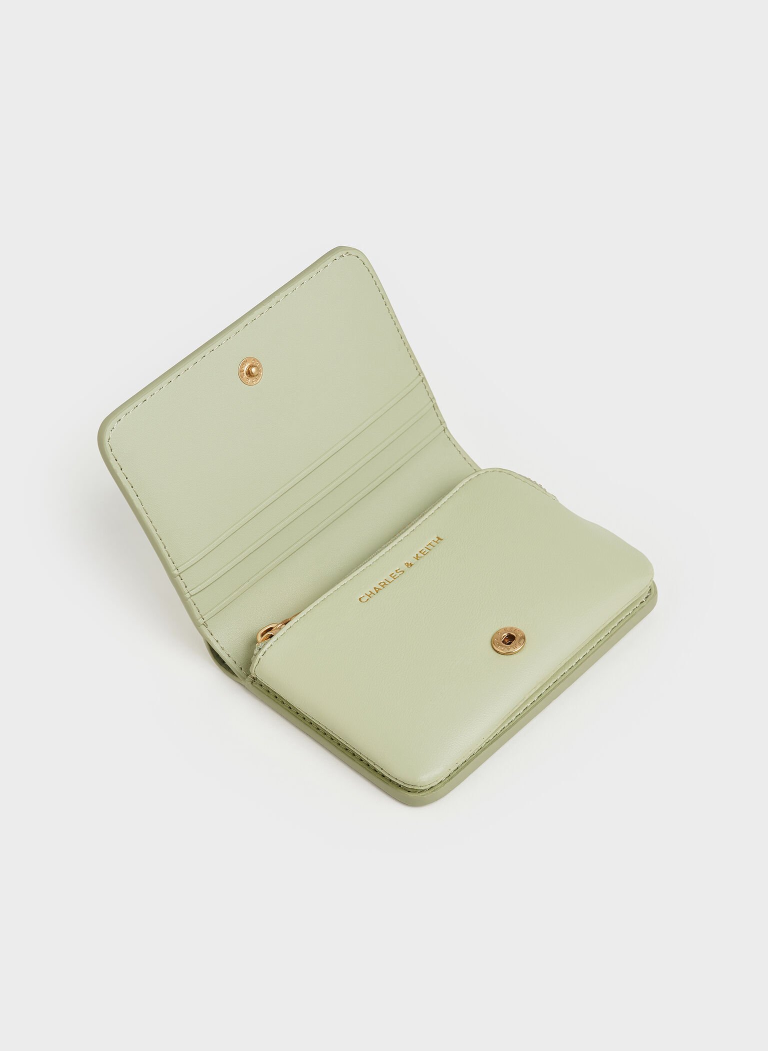 Simone Small Wallet, Matcha Green, hi-res