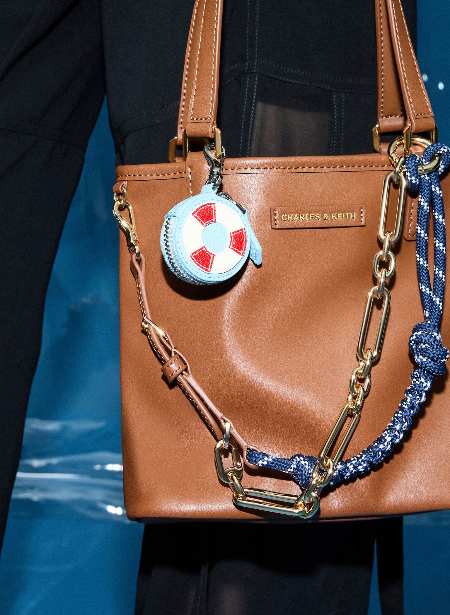 Swim Ring Charm, Light Blue, hi-res