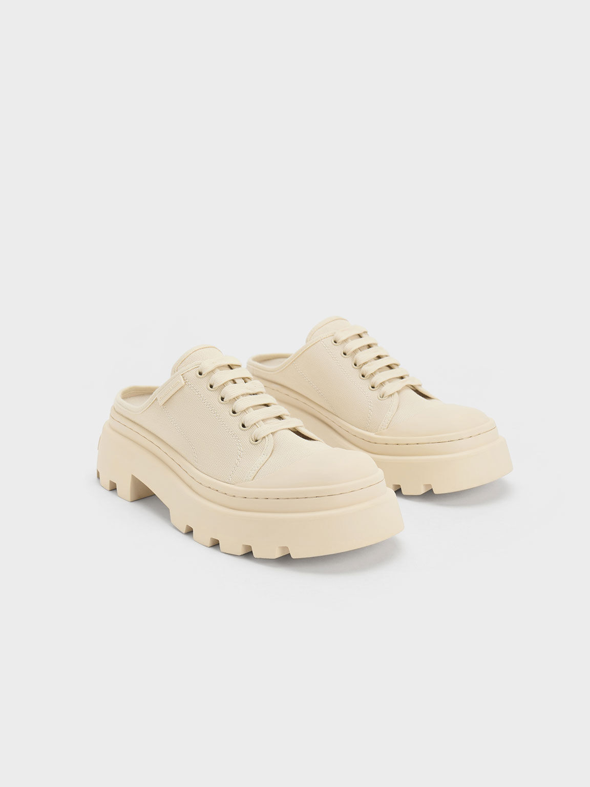 Backless white shop sneakers