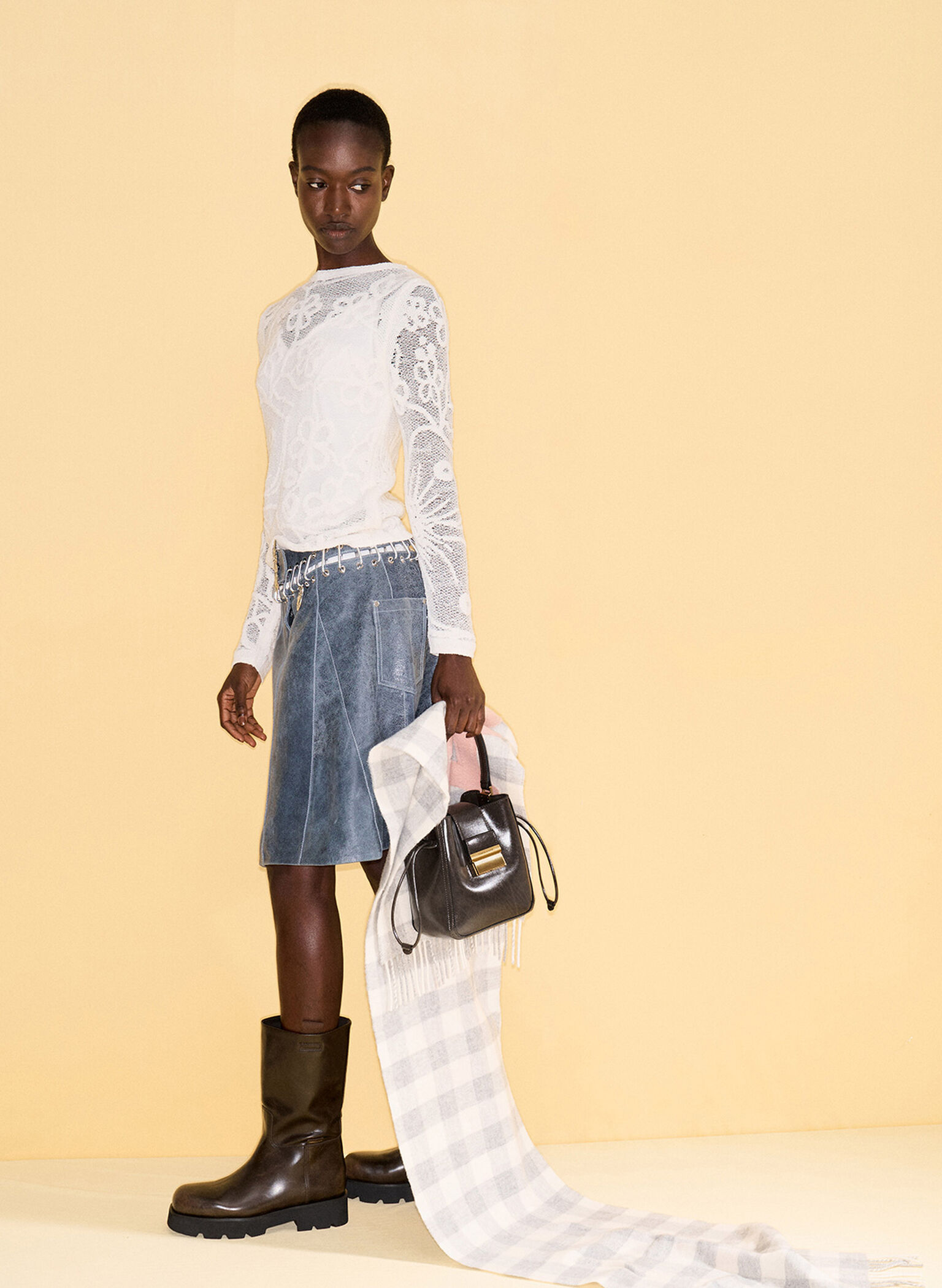 Charlot Elongated Bucket Bag, Dark Moss, hi-res