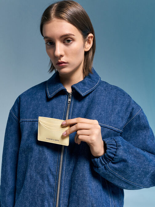 Sigrid Card Holder, Butter Yellow, hi-res